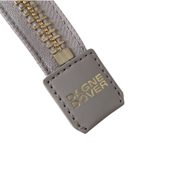 Dagne Dover Signature Classic Coated Canvas Tote New Bleecker Blush $265 Taupe - Picture 12 of 12